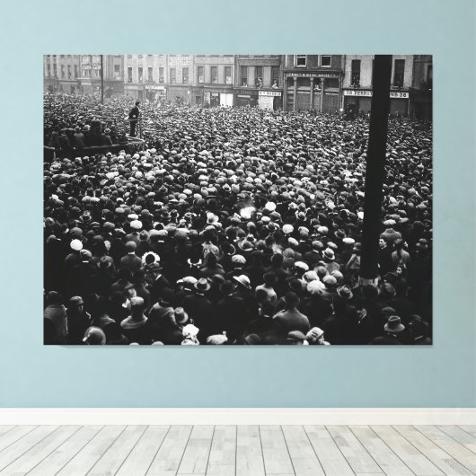 Demonstratie van Michael Collins Free State 1922 Canvas Afdruk (Insitu (Houten vloer))