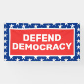 Demonstratiebanner voor democratie spandoek (Horizontaal)
