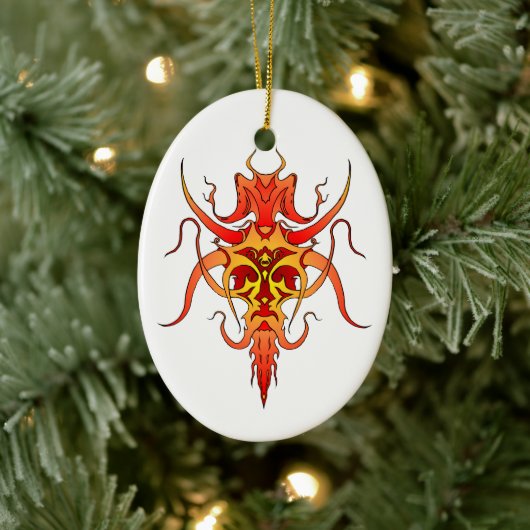 Demonstratieontwerp Tattoo Keramisch Ornament (Boom)