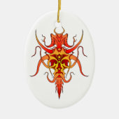 Demonstratieontwerp Tattoo Keramisch Ornament (Voorkant)