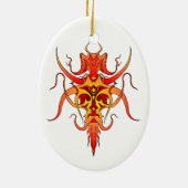 Demonstratieontwerp Tattoo Keramisch Ornament (Achterkant)