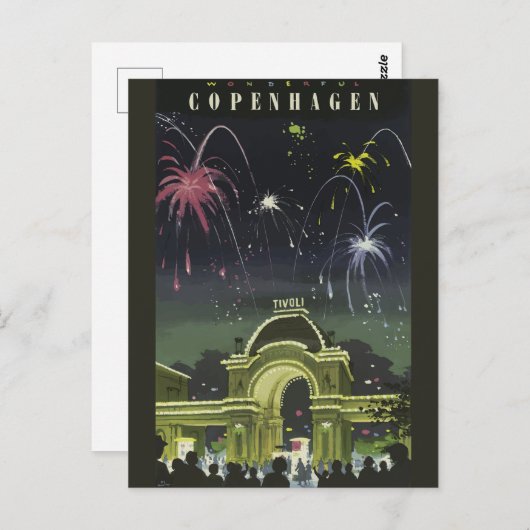 demonstratiereisposter Kopenhagen Briefkaart (Voorkant / Achterkant)