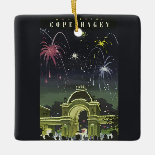  demonstratiereisposter Kopenhagen Keramisch Ornament (Voorkant)