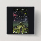 demonstratiereisposter Kopenhagen Vierkante Button 5,1 Cm (Voorkant)
