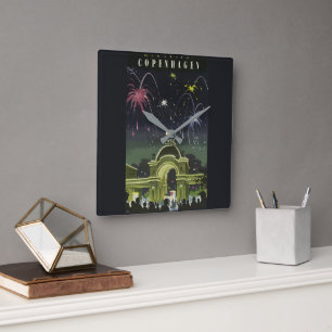 demonstratiereisposter Kopenhagen Vierkante Klok