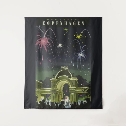  demonstratiereisposter Kopenhagen Wandkleed (Voorkant)