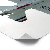 Demonstratieteam voor undervogelvlucht poster (Hoek)