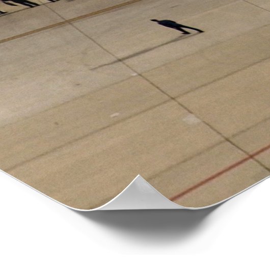 Demonstratieteam voor undervogelvlucht poster (Hoek)