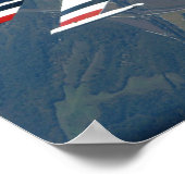 Demonstratieteam voor undervogelvlucht poster (Hoek)