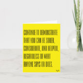 Demonstreren - Opmerking Kaart (Voorkant)