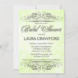  demontage Bridal Shower Invitation Kaart