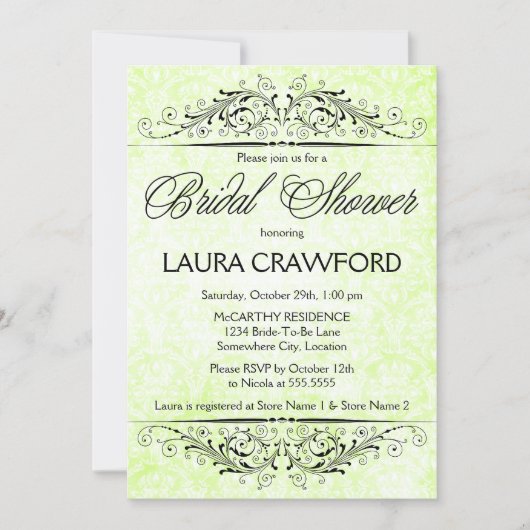 demontage Bridal Shower Invitation Kaart (Voorkant)