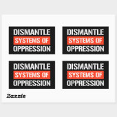 Demonteer Systemen van Onderdrukking Rechthoekige Rechthoekige Sticker (Vel)