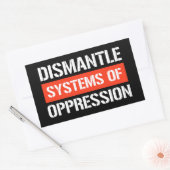 Demonteer Systemen van Onderdrukking Rechthoekige  Sticker (Envelop)