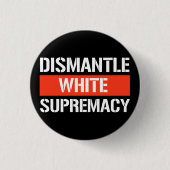 Demonteer witte suprematie rechthoekige Sticker Ronde Button 3,2 Cm (Voorkant)