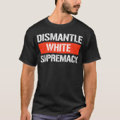 Demonteer witte suprematie rechthoekige Sticker T-shirt (Voorkant)
