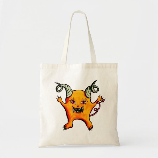 Demonteken Gothic bevestigen Tote Bag (Voorkant)