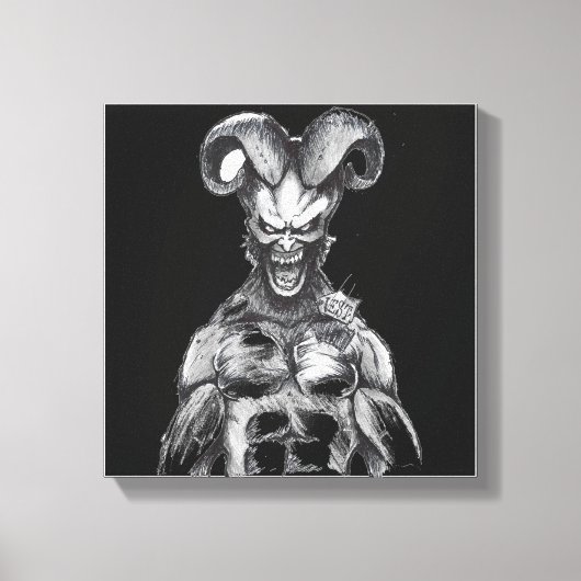 Demonteren op zwarte Canvas Afdrukken (Voorkant)