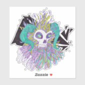 Demonveren Griezelmonster Sticker (Vel)