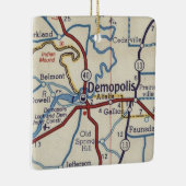 Demopolis AL  Map Keramisch Ornament (Rechts)