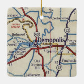 Demopolis AL  Map Keramisch Ornament (Achterkant)