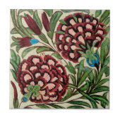 DeMorgan Persian Style Floral Repro Antiek HP Tegeltje (Voorkant)