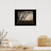Demotivationeel Poster: Sportsmanship Squirrel Poster (Keuken)