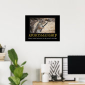 Demotivationeel Poster: Sportsmanship Squirrel Poster (Thuiskantoor)