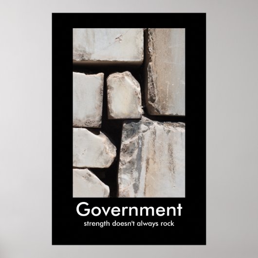 Demotivationeel Poster van de overheid (Voorkant)