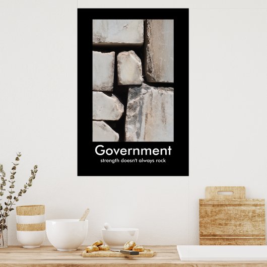 Demotivationeel Poster van de overheid (Keuken)