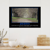 Demotivationeel: reis van 1000 mijl poster (Keuken)