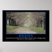 Demotivationeel: reis van 1000 mijl poster (Voorkant)