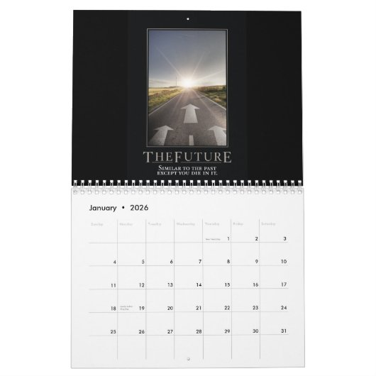 Demotivationele agenda kalender (Jan 2026)