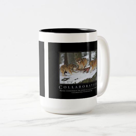 Demotivationele Mok voor samenwerking (Voorkant rechts)