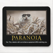 Demotivationele mousepad: Paranoia Muismat (Voorkant)