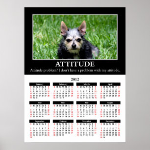 Demotivationele wandkalender 2012: Attitude Poster