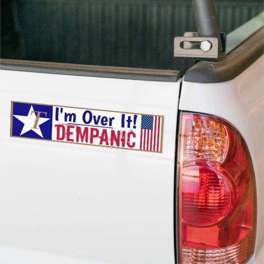 Dempanic- Ik ben er klaar mee Bumpersticker (Op Truck)