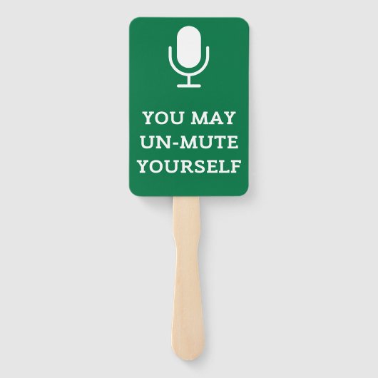 Dempen en UnMute Classroom Sign of Handwaaier (Achterkant)