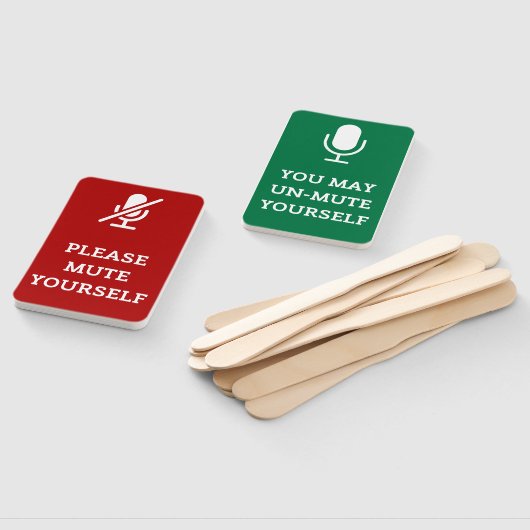 Dempen en UnMute Classroom Sign of Handwaaier (Niet-gemonteerd)