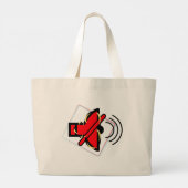 Dempen Grote Tote Bag (Achterkant)