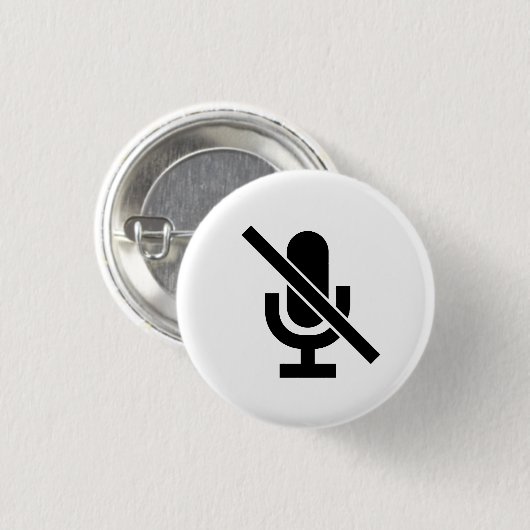 "Dempen" Pictogram Button (Voorkant /achterkant)
