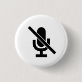 "Dempen" Pictogram Button (Voorkant)