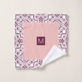 Dempingspatroon van de Bourgognij, wazige gesplete Bad Handdoek (Wasdoekje)