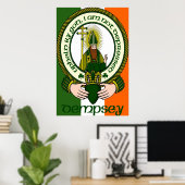 Dempsey Clan Motto Poster Print (Thuiskantoor)