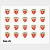 Dempsey Coat of Arms (Mantled) Ronde Sticker (Vel)