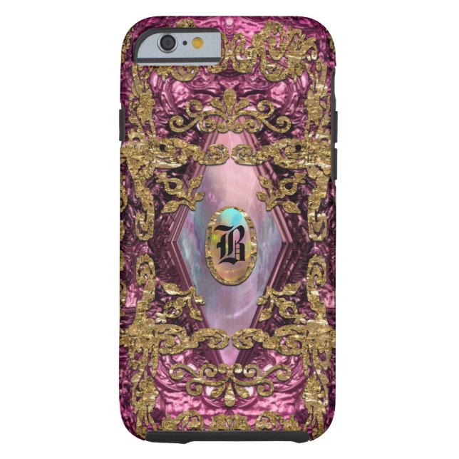 Dempsey Diaz Elegant 6/6s Monogram Case-Mate iPhone Case (Achterkant)