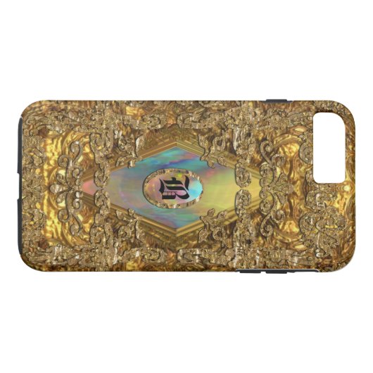 Dempsey Elegant Monogram Case-Mate iPhone Case (Achterkant (Horizontaal))