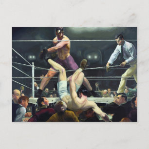 Dempsey en Firpo door George Bellows Briefkaart