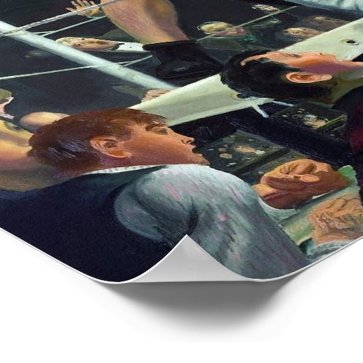 Dempsey en Firpo door George Bellows Poster (Hoek)