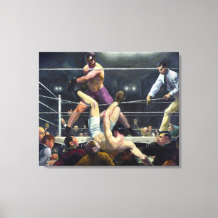 Dempsey en Firpo   George Bellows   Canvas Afdruk